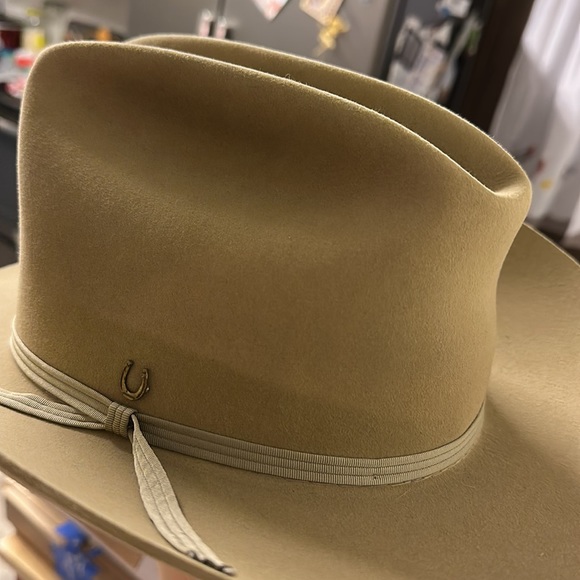 🤠👀DOBBS WEST vintage EMPIRE style western bull rider cattlemen hat fur felt.👀 - Picture 2 of 11